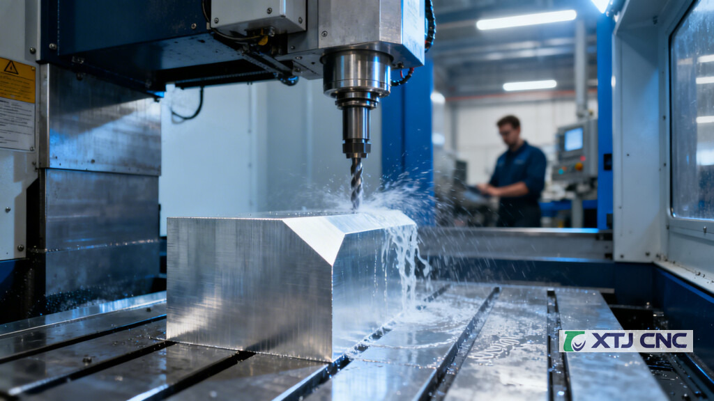 CNC milling a crisp 90-degree shoulder in aluminum
