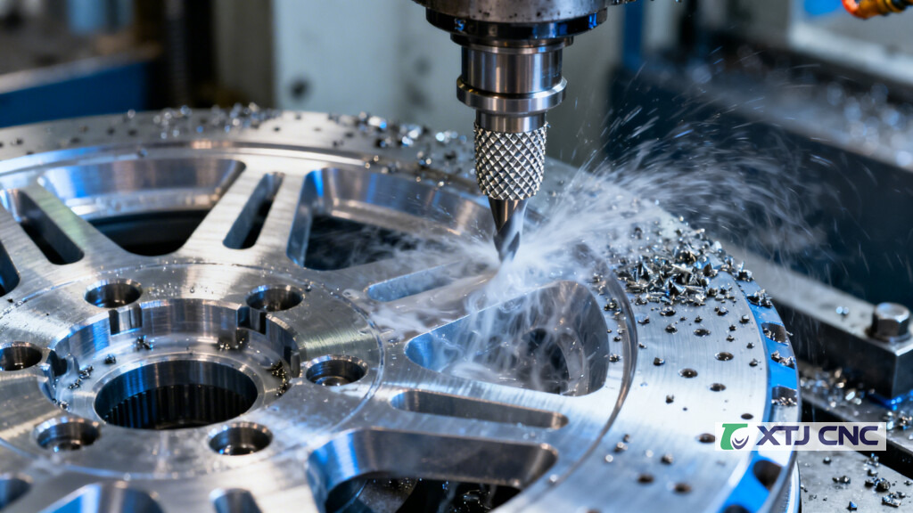 Milling an aluminum metal matrix composite part