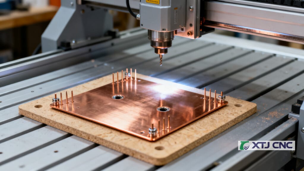 Registration pins used for double-sided PCB CNC alignment
