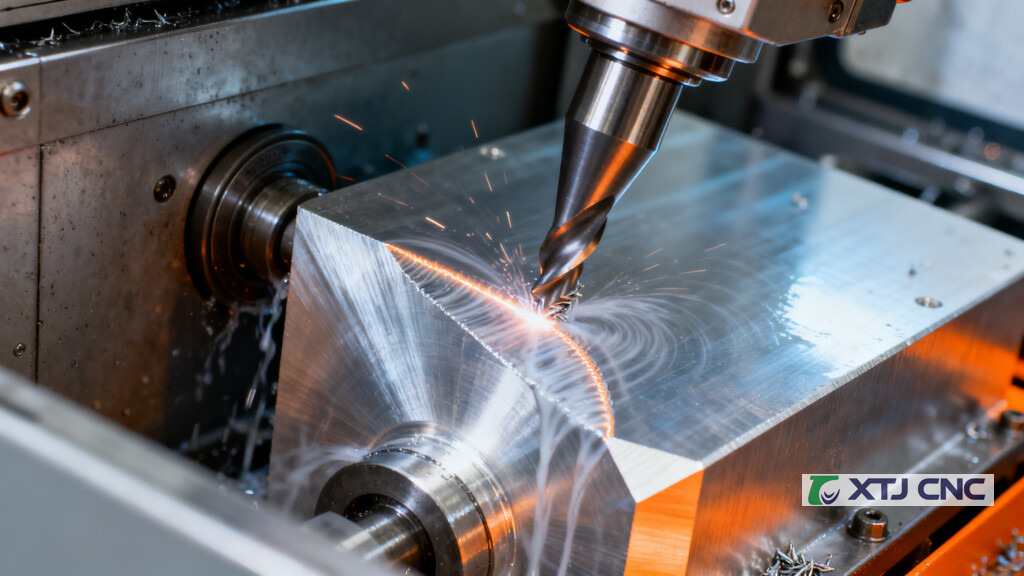 Rolling-in entry arc as a shoulder mill engages a corner