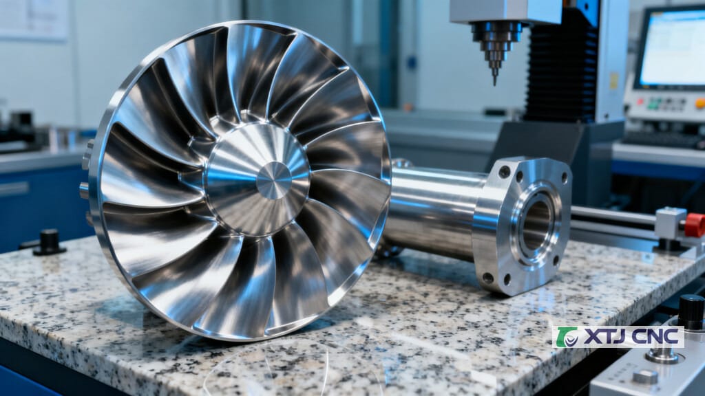 Turbine blade and impeller parts with smooth machined surfaces